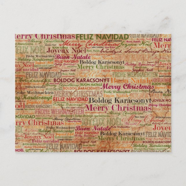 Cartes Pour Fêtes Annuelles Joyeux Noël dans le monde (Devant)