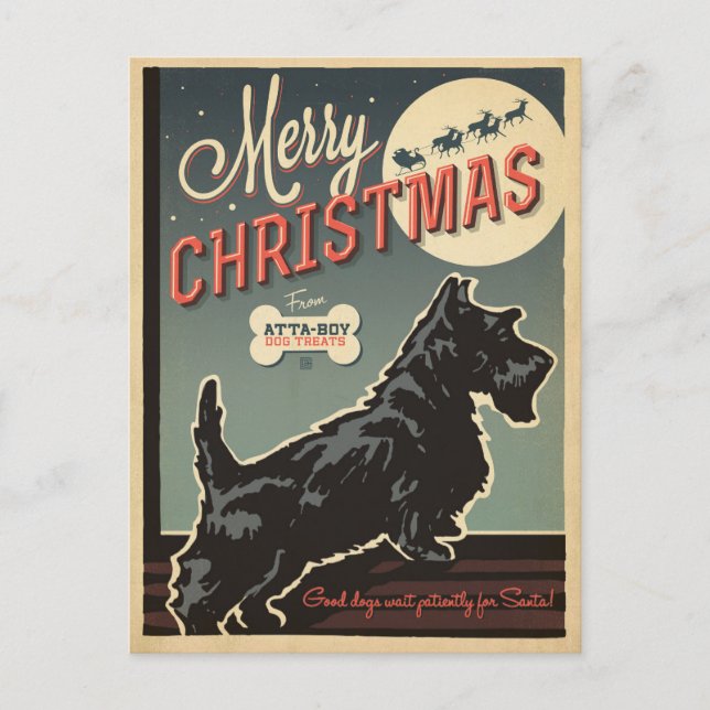Cartes Pour Fêtes Annuelles Joyeux Noël De Atta-Boy (Devant)