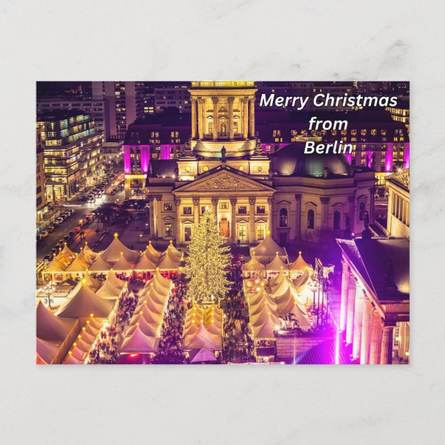 Cartes Pour Fêtes Annuelles Joyeux Noël de Berlin, Allemagne (Devant)
