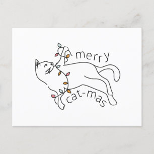 Cartes Pour Fêtes Annuelles Joyeux Noël de chat