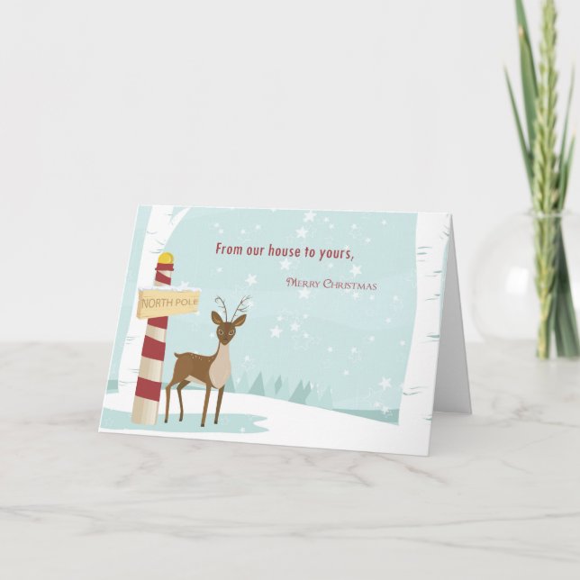 Cartes Pour Fêtes Annuelles Joyeux Noël de chez nous (Devant)