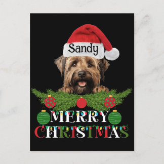 Cartes Pour Fêtes Annuelles Joyeux Noël de chien de garde personnalisé