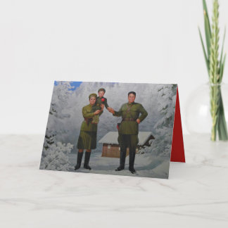 Cartes Pour Fêtes Annuelles Joyeux Noël de Corée du Nord
