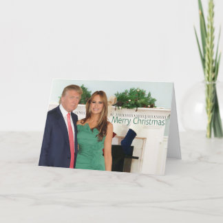 Cartes Pour Fêtes Annuelles Joyeux Noël de Donald et Melania