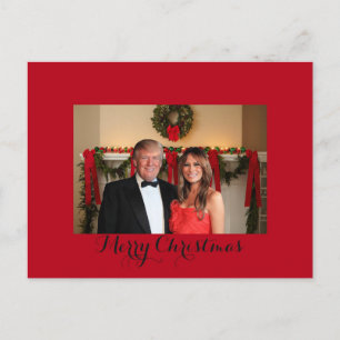 Cartes Pour Fêtes Annuelles Joyeux Noël de Donald et Melania