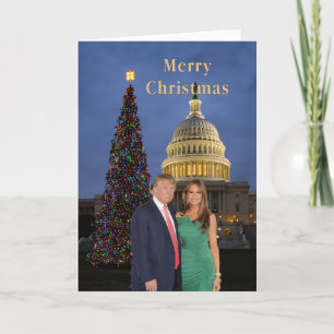 Cartes Pour Fêtes Annuelles Joyeux Noël de Donald et Melania