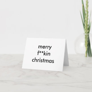 Cartes Pour Fêtes Annuelles joyeux noël de f**kin