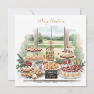 Cartes Pour Fêtes Annuelles Joyeux Noël de Golf au Club-House du Golf