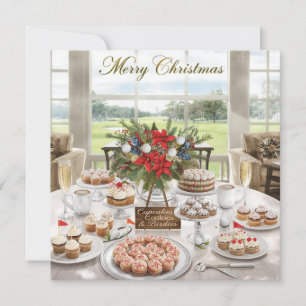 Cartes Pour Fêtes Annuelles Joyeux Noël de Golf Clubhouse