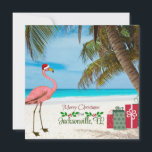 Cartes Pour Fêtes Annuelles Joyeux Noël de Jacksonville, FL<br><div class="desc">Joyeux Noël de Jacksonville,  Floride et Père Noël Flamant rose.</div>