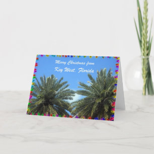 Cartes Pour Fêtes Annuelles Joyeux Noël de Key West, la Floride