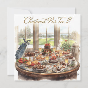 Cartes Pour Fêtes Annuelles Joyeux Noël de la maison de club de golf