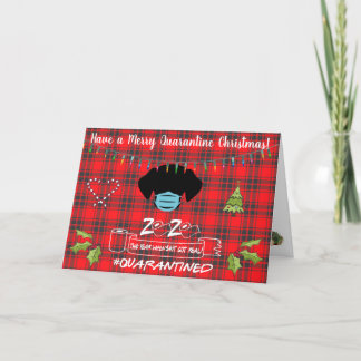 Cartes Pour Fêtes Annuelles Joyeux Noël de la quarantaine
