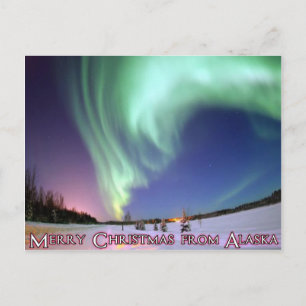 Cartes Pour Fêtes Annuelles Joyeux Noël de l'Alaska