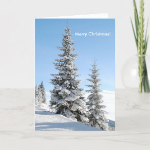 Cartes Pour Fêtes Annuelles Joyeux Noël de neige