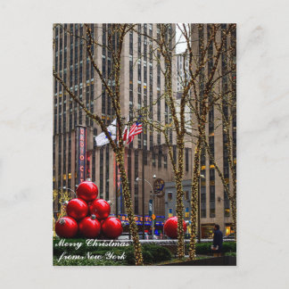 Cartes Pour Fêtes Annuelles Joyeux Noël de New York