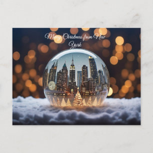 Cartes Pour Fêtes Annuelles Joyeux Noël de New York