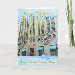 Cartes Pour Fêtes Annuelles Joyeux Noël de New York City Card