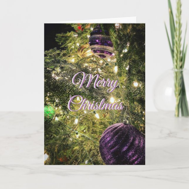 Cartes Pour Fêtes Annuelles Joyeux Noël de nos jours à vos (Devant)