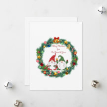 Joyeux Noël de notre gnome au vôtre sur un