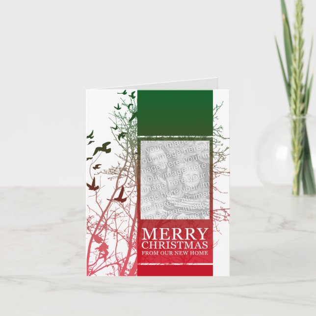 Cartes Pour Fêtes Annuelles joyeux noël de notre nouvelle maison (Silcoloccree (Devant)