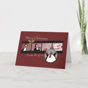Cartes Pour Fêtes Annuelles Joyeux Noël de notre part à tous
