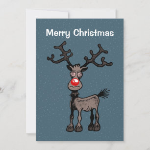 Cartes Pour Fêtes Annuelles Joyeux Noël de Rudolph
