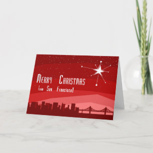 Cartes Pour Fêtes Annuelles Joyeux Noël de San Francsico