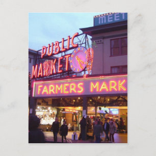 Cartes Pour Fêtes Annuelles Joyeux Noël de Seattle Pike Place Market