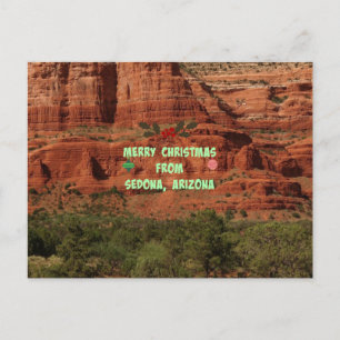 Cartes Pour Fêtes Annuelles Joyeux Noël de Sedona, Arizona