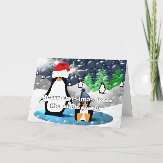 Cartes Pour Fêtes Annuelles Joyeux Noël De Toute La Gang ! (Devant)