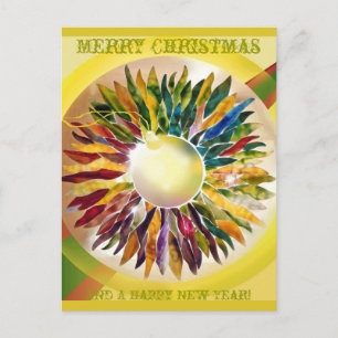 Cartes Pour Fêtes Annuelles Joyeux Noël décorant le verre