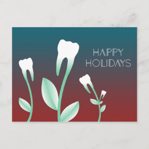Cartes Pour Fêtes Annuelles JOYEUX NOËL dentition fleurie
