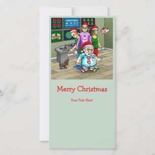 Cartes Pour Fêtes Annuelles Joyeux Noël depuis le bureau du Père Noël