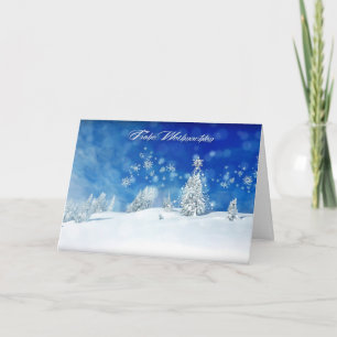 Cartes Pour Fêtes Annuelles Joyeux Noël des neiges