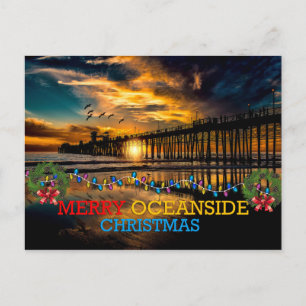 Cartes Pour Fêtes Annuelles Joyeux Noël d'Oceanside