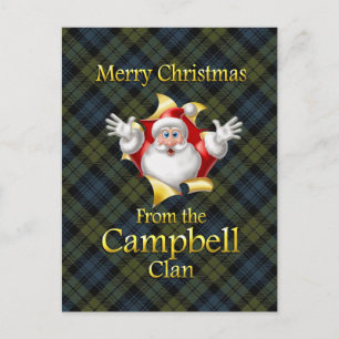 Cartes Pour Fêtes Annuelles Joyeux Noël du clan Campbell