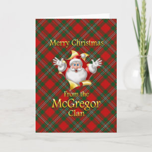 Cartes Pour Fêtes Annuelles Joyeux Noël du clan McGregor