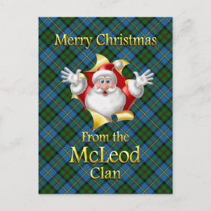 Cartes Pour Fêtes Annuelles Joyeux Noël du clan McLeod