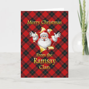 Cartes Pour Fêtes Annuelles Joyeux Noël du clan Ramsay