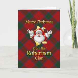 Cartes Pour Fêtes Annuelles Joyeux Noël du clan Robertson