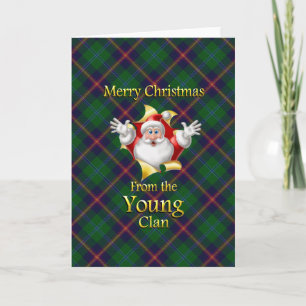 Cartes Pour Fêtes Annuelles Joyeux Noël du jeune clan