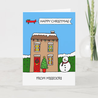 Cartes Pour Fêtes Annuelles Joyeux Noël du Missouri