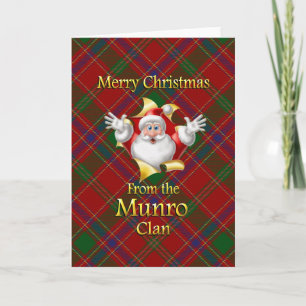Cartes Pour Fêtes Annuelles Joyeux Noël du Munro Clan
