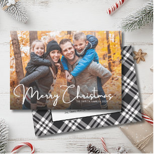 Cartes Pour Fêtes Annuelles Joyeux Noël Écriture Élégante Photo