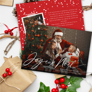 Cartes Pour Fêtes Annuelles Joyeux Noel écriture manuscrite Script de Noël Pho