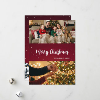 Cartes Pour Fêtes Annuelles Joyeux Noël écriture moderne élégante Fête