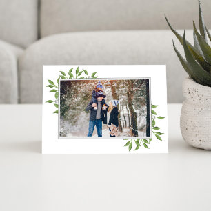 Cartes Pour Fêtes Annuelles Joyeux Noël Elégant Végétal Photo