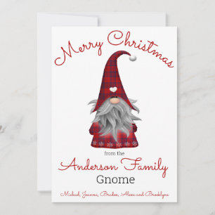 Cartes Pour Fêtes Annuelles Joyeux Noël Elf drôle et mignon Gnome personnalisé