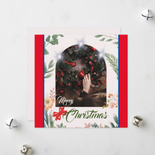 Cartes Pour Fêtes Annuelles Joyeux Noël en arc de cercle